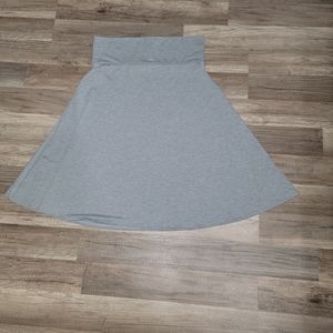 Cotton short maxi skirt